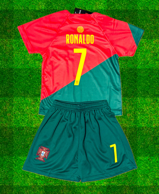 Kids Cristiano Ronaldo / Portugal Soccer Jersey Home Toddler & Youth Sizes