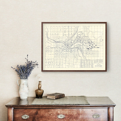 Vintage Map of Washington State University, 1920