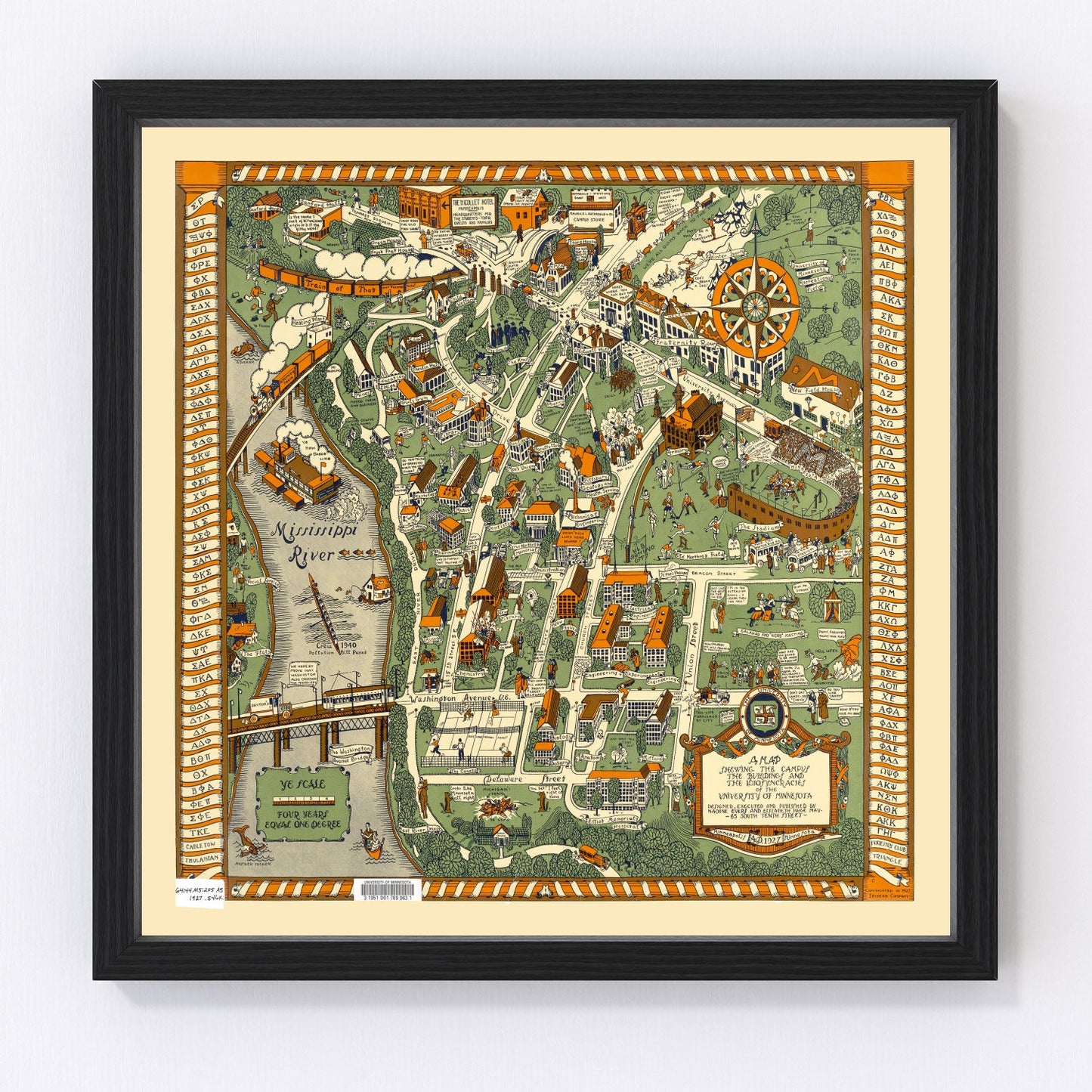 University of Minnesota Campus Map 1927