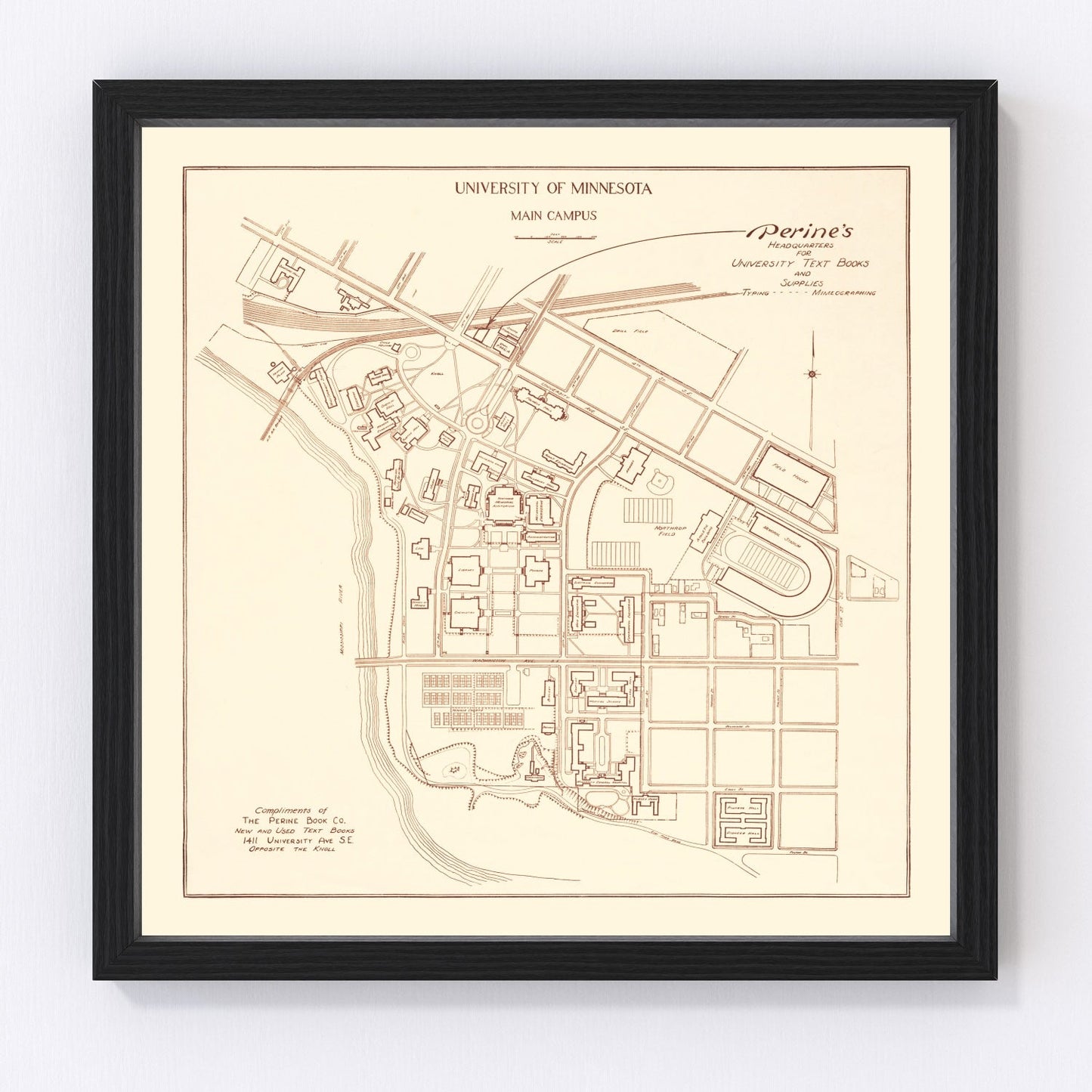 University of Minnesota Map 1936