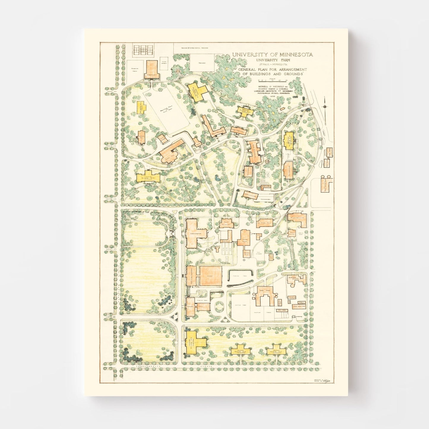 University of Minnesota Farm Map 1935