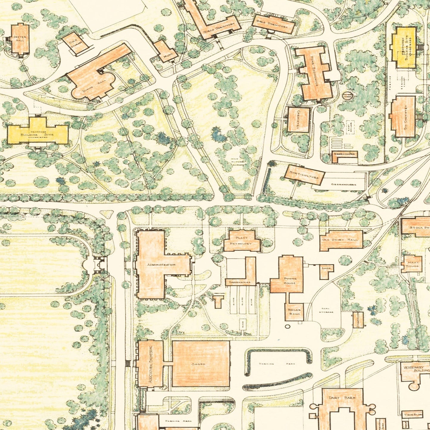University of Minnesota Farm Map 1935