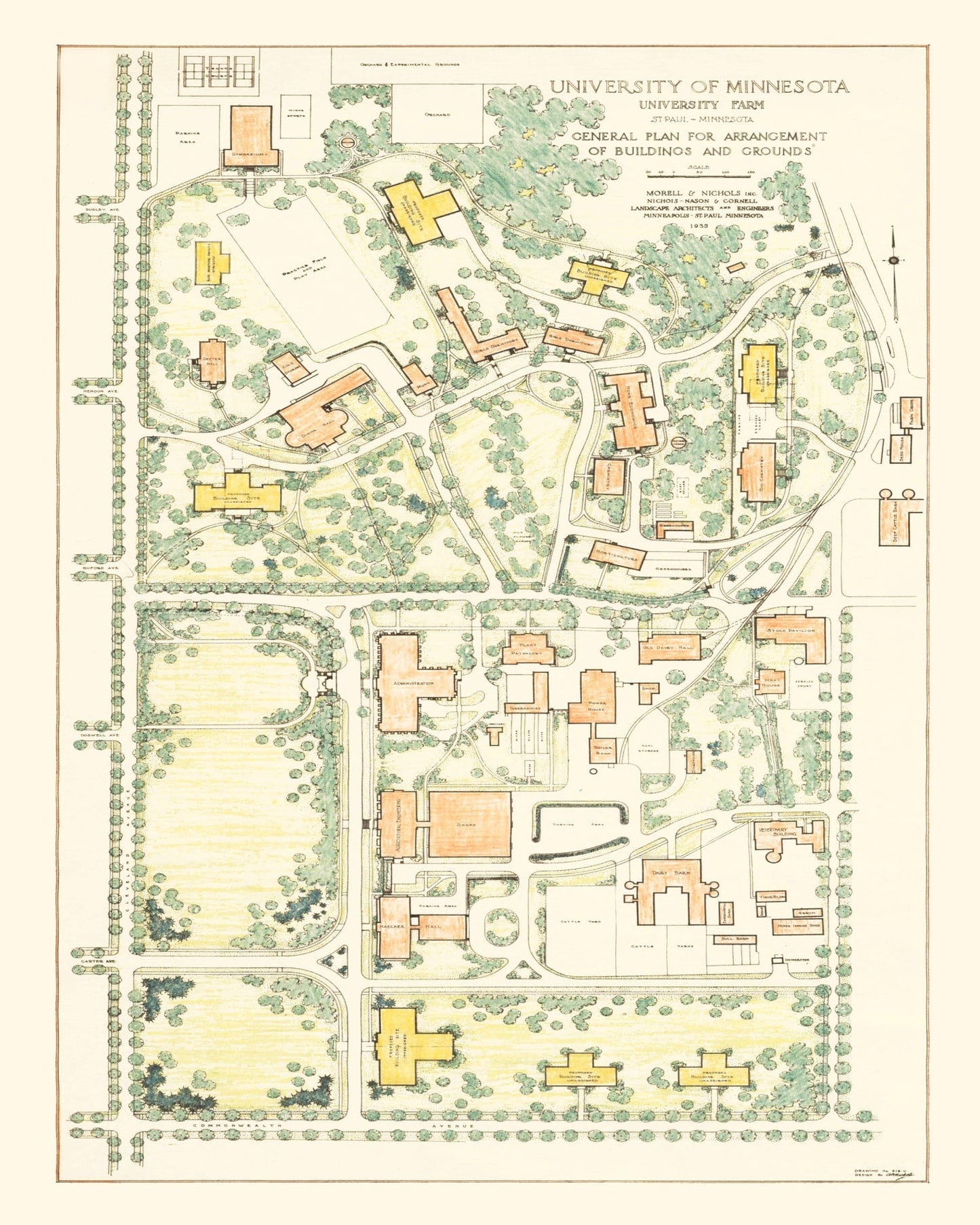 University of Minnesota Farm Map 1935