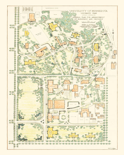University of Minnesota Farm Map 1935
