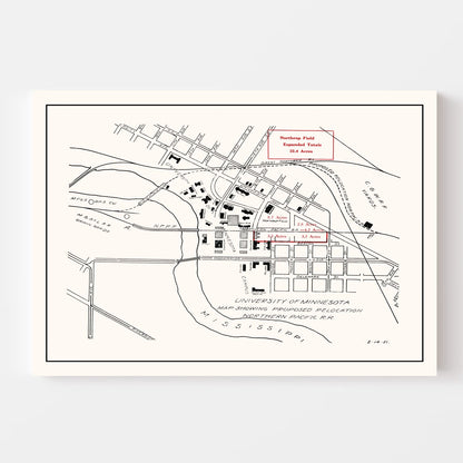 University of Minnesota Campus Map 1921