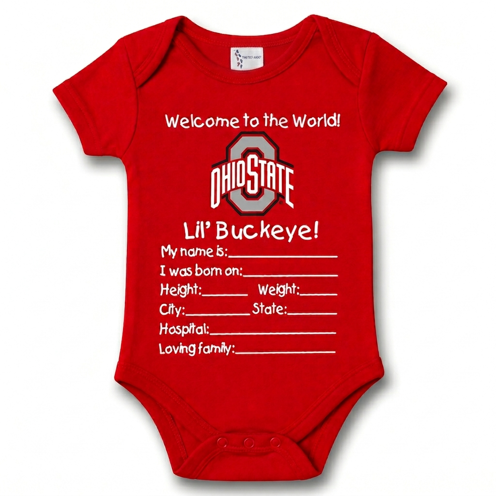 Ohio Welcome To The World Lap Shoulder Creeper