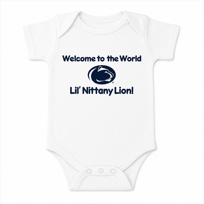 Penn State Infant Lap Shoulder Creeper Print