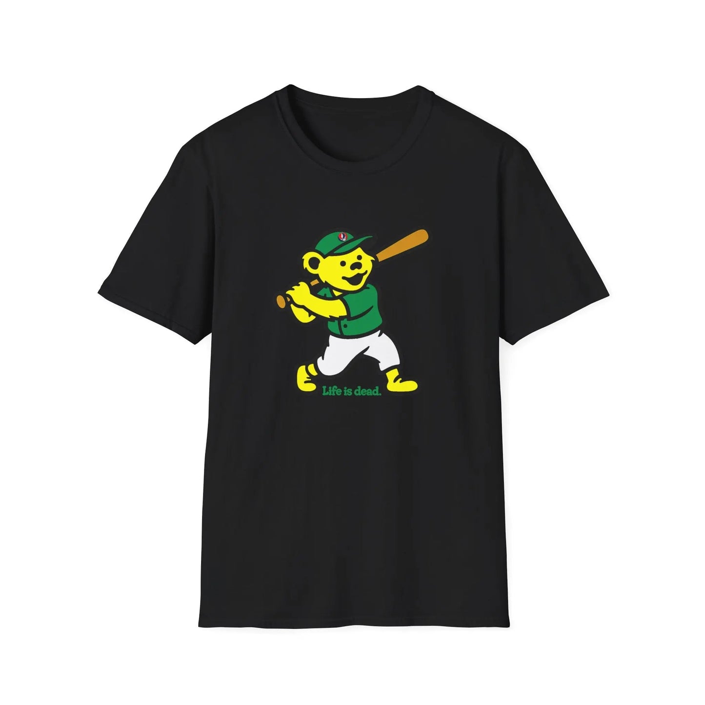 Baseball Edition Dancing Bear - Life is Dead T-Shirt