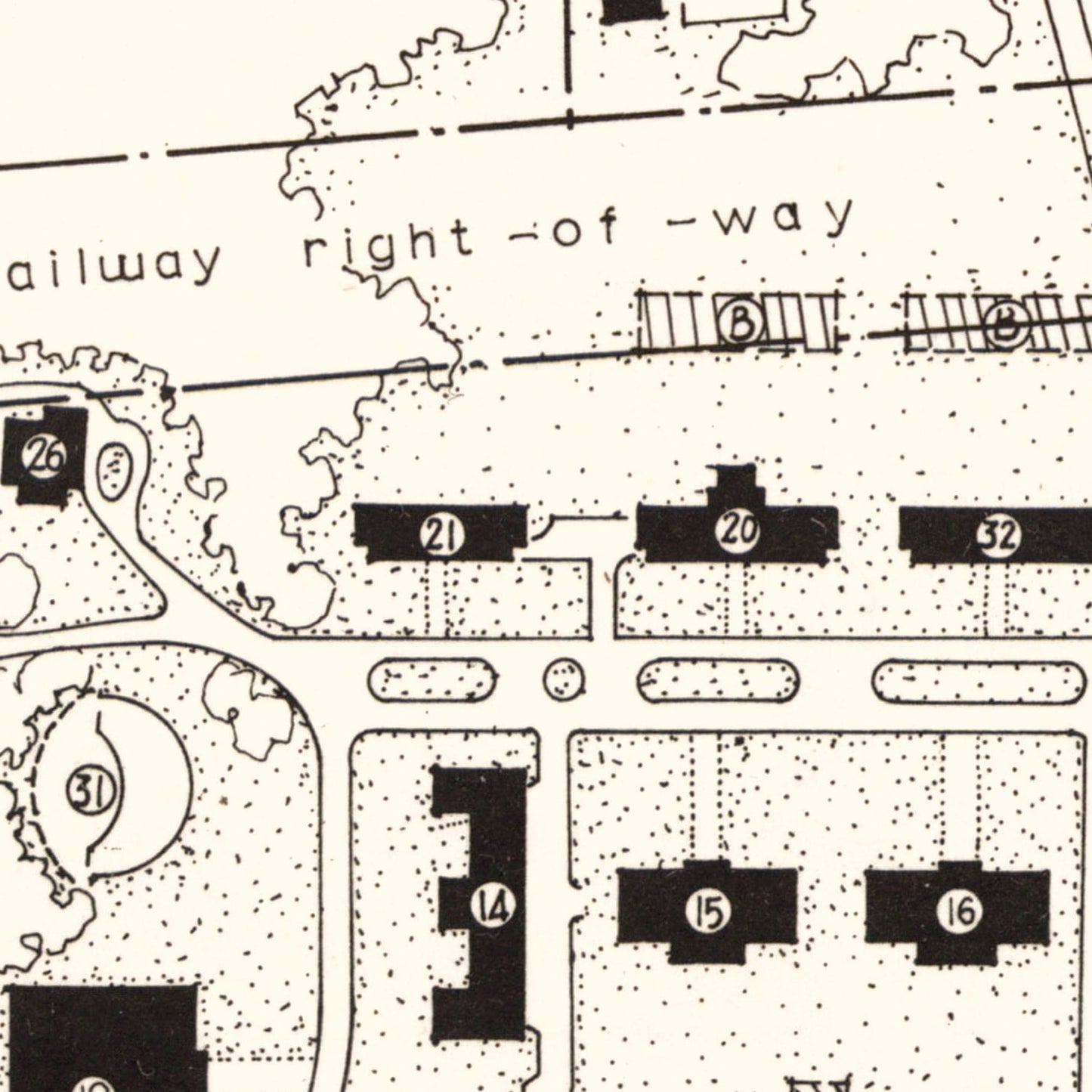 Vintage East Tennessee State University Map 1935