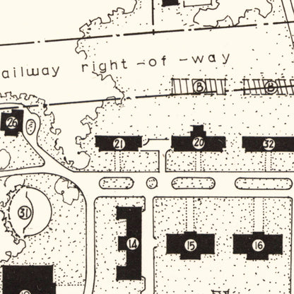 Vintage East Tennessee State University Map 1935