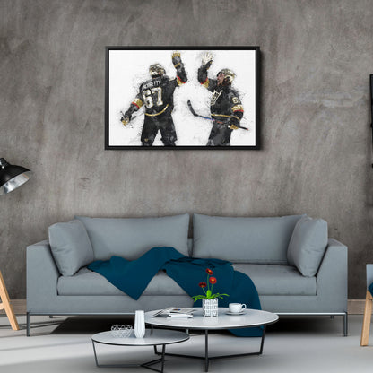 Max Pacioretty & Mark Stone Canvas Art – Vegas Golden Knights Wall Decor