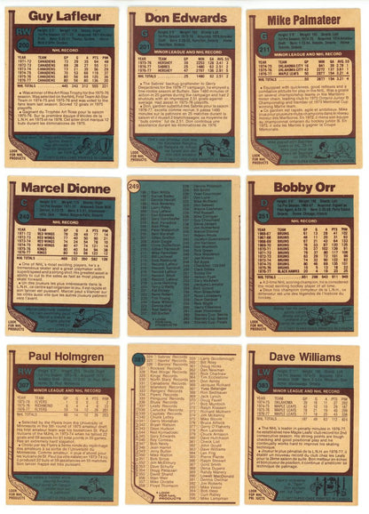 1977-78 O-PEE-CHEE HOCKEY COMPLETE SET BREAK - 18 CARDS PER BOX! 2 HOFERS PER BOX!