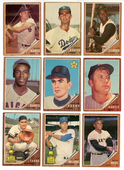 1962 TOPPS BASEBALL COMPLETE SET BREAK - 8 CARDS PER BOX! INCLUDES 1 or more HOFer!