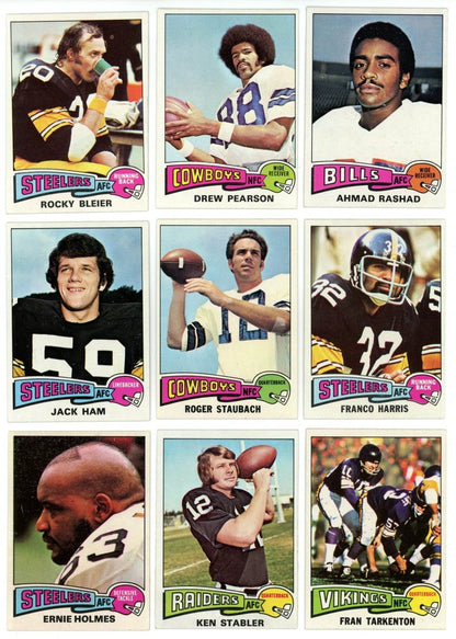 1975 TOPPS FOOTBALL COMPLETE SET BREAK – 12 CARDS PER BOX! Includes 2 HOFers!