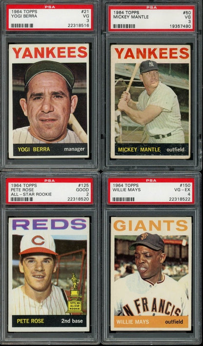 1964 TOPPS BASEBALL COMPLETE SET BREAK - 10 CARDS PER BOX! INCLUDES 1 OR MORE HOFER AND HIGH NUMBER CARD!
