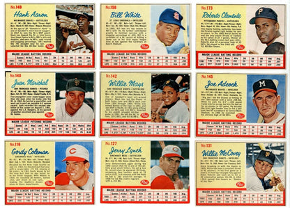 1962 POST CEREAL BASEBALL COMPLETE SET BREAK - 5 CARDS PER BOX! 1 HOFER PER BOX!