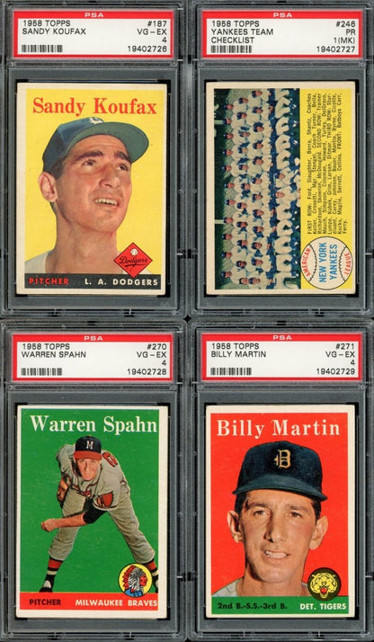 1958 TOPPS BASEBALL COMPLETE SET BREAK - 5 CARDS PER BOX!