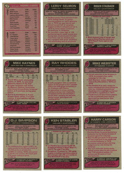 1977 TOPPS FOOTBALL COMPLETE SET BREAK - 16 CARDS PER BOX! 2 HOFERS PER BOX!