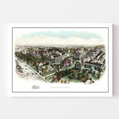 Vintage Princeton University Map 19006