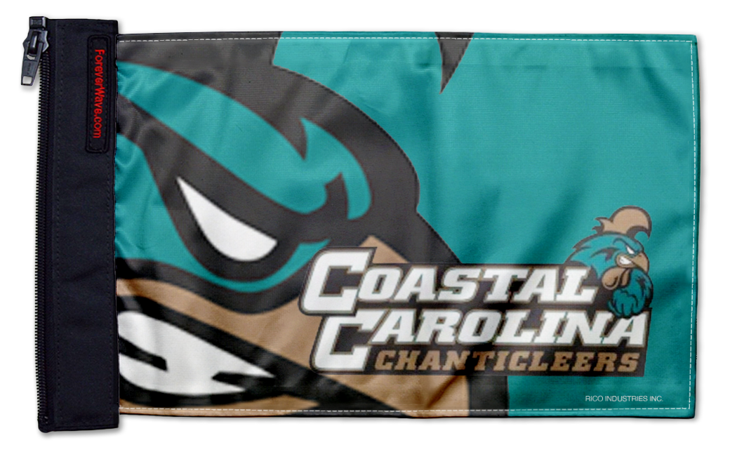 Coastal Carolina 11"x17" Forever Wave Flag