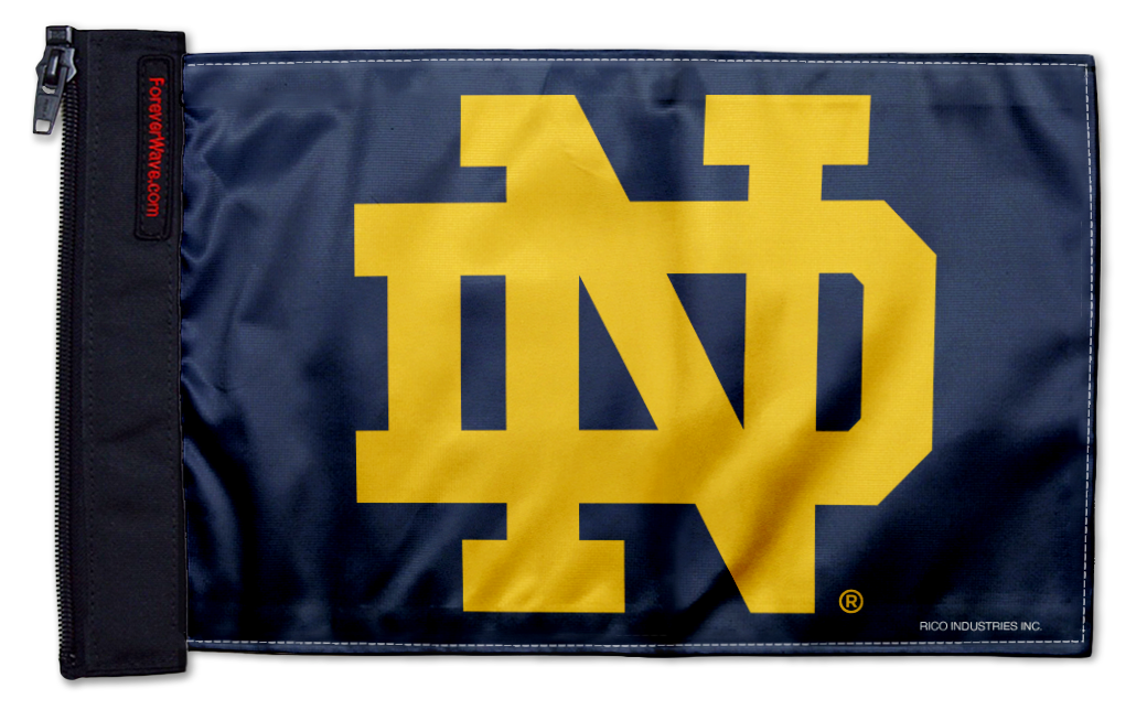 Notre Dame 11"x17" Forever Wave Flag