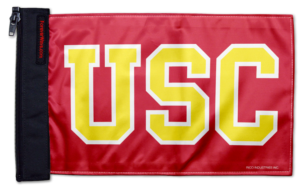 Southern California USC 11"x17" Forever Wave Flag for Golf Carts