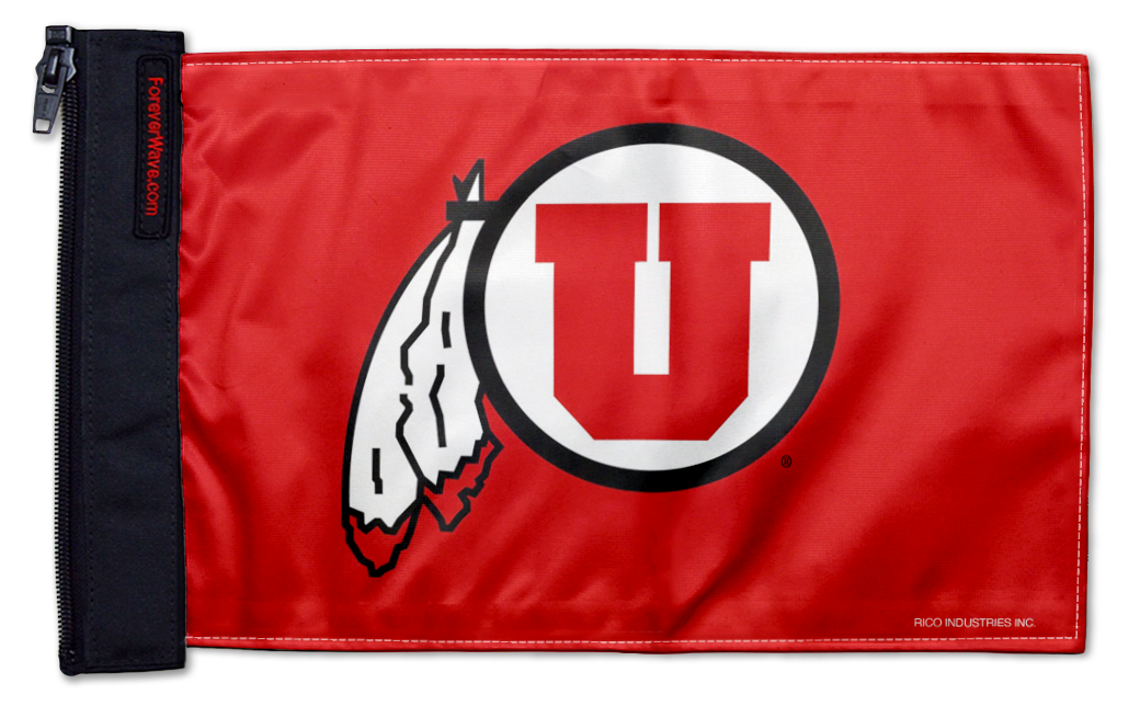Utah 11"x17" Forever Wave Flag for Golf Carts