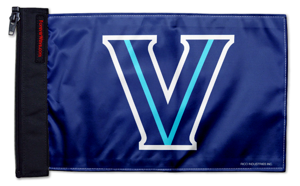 Villanova 11"x17" Forever Wave Flag for Golf Carts