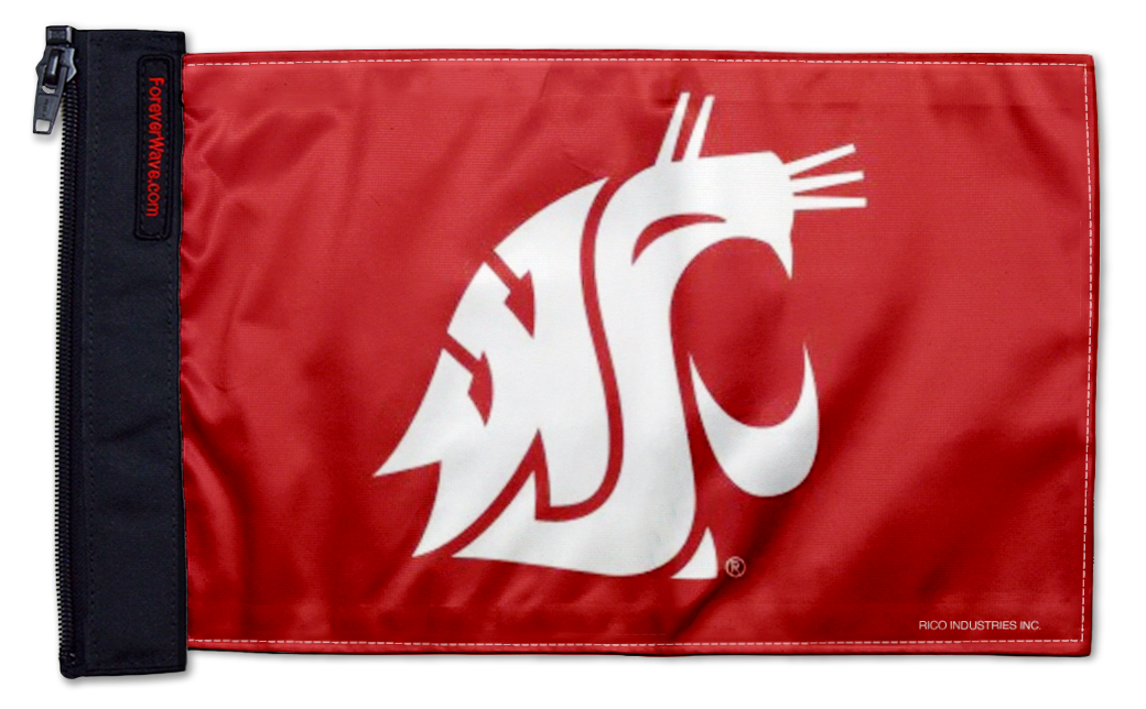 Washington State 11"x17" Forever Wave Flag for Golf Carts