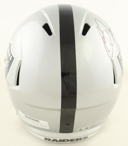 Bo Jackson Signed Raiders Full-Size Speed Helmet (Beckett) Beckett Witnessed