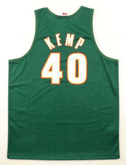 Shawn Kemp Signed SuperSonics Mitchell & Ness Authentic Jersey (Beckett) Beckett Witnessed