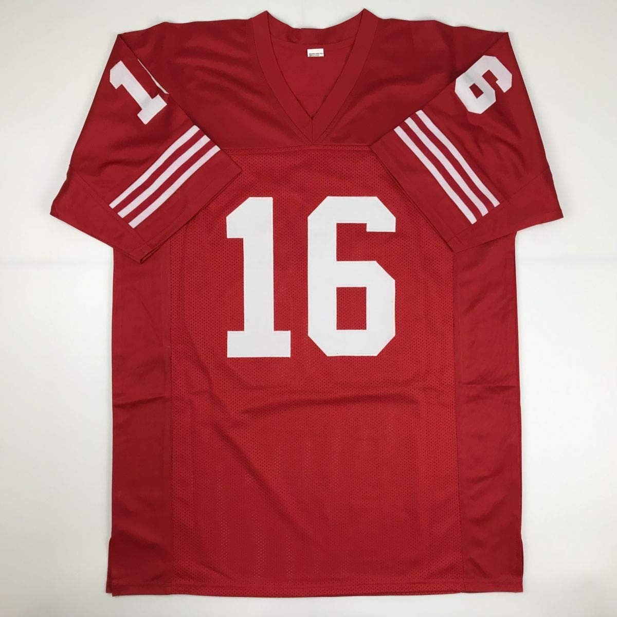 Autographed/Signed Joe Montana San Francisco Red Football Jersey JSA COA