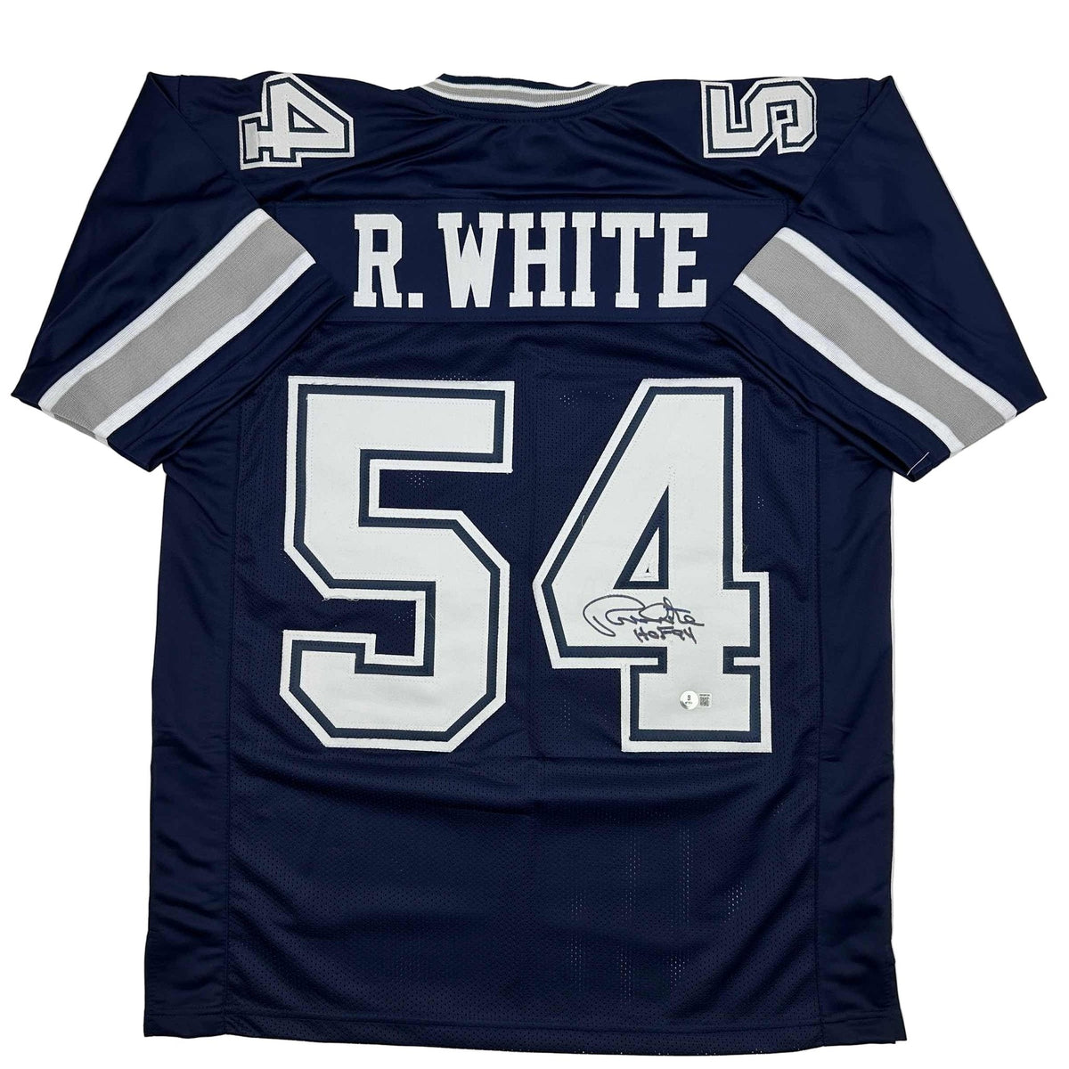 Autographed/Signed Randy White HOF 94 Dallas Blue Football Jersey JSA COA