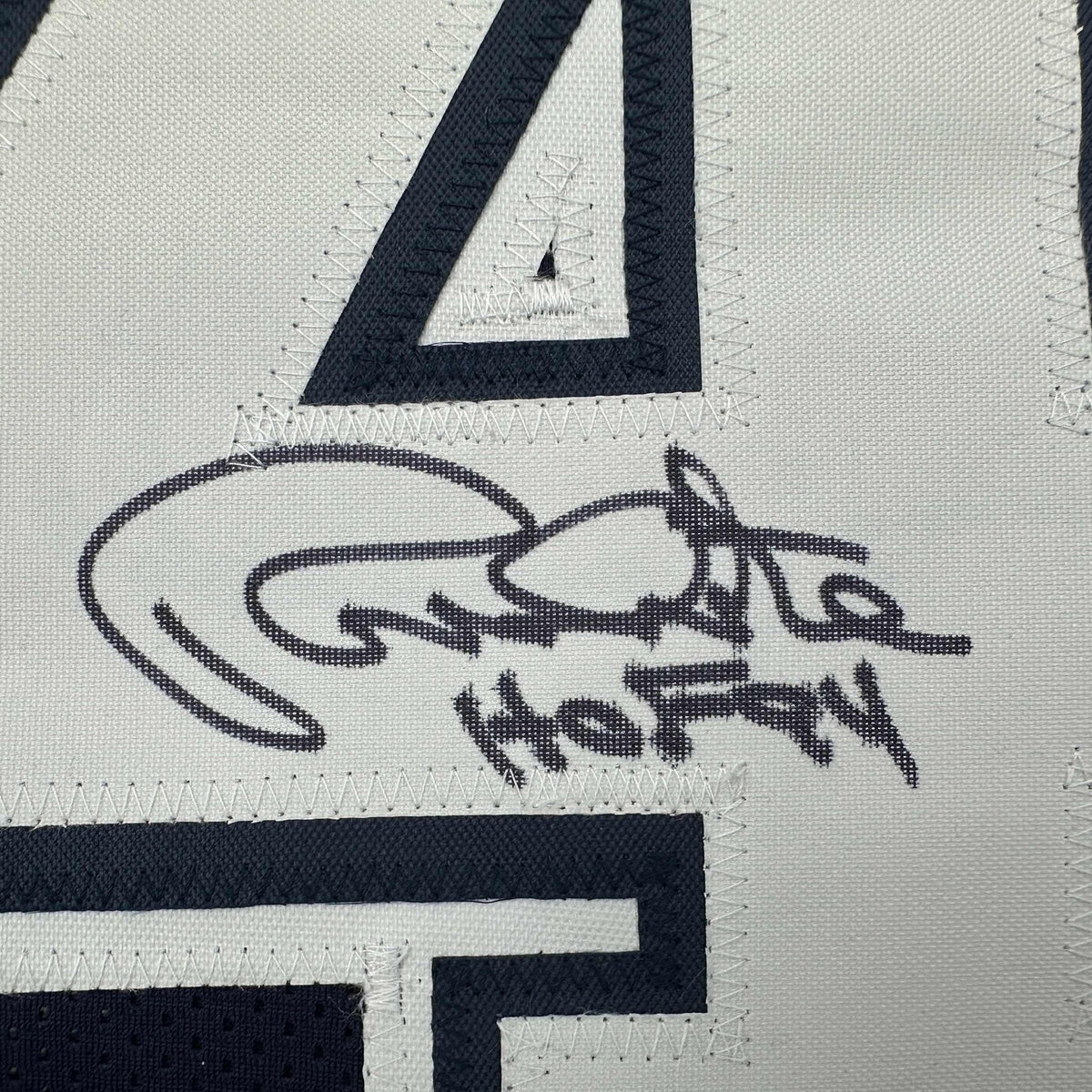 Autographed/Signed Randy White HOF 94 Dallas Blue Football Jersey JSA COA