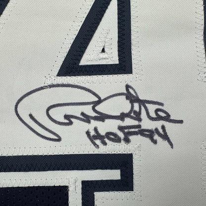 Autographed/Signed Randy White HOF 94 Dallas Blue Football Jersey JSA COA