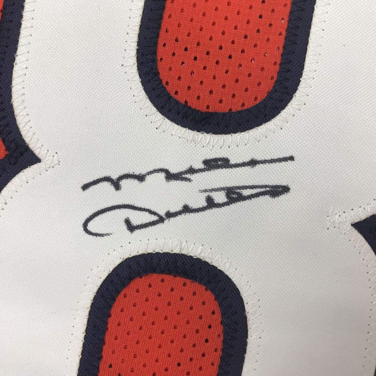 Autographed/Signed Mike Ditka Chicago Orange Football Jersey JSA COA