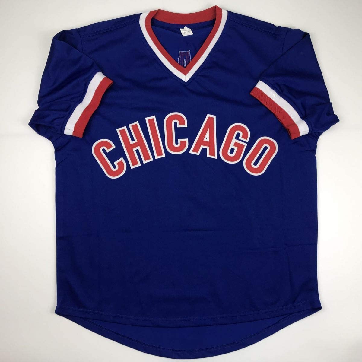 Autographed/Signed Mark Grace Chicago Blue Baseball Jersey JSA COA
