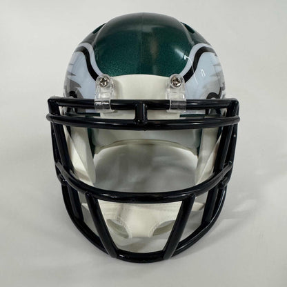 Autographed/Signed Jalen Carter Philadelphia Eagles Green Mini Football Helmet Beckett BAS COA