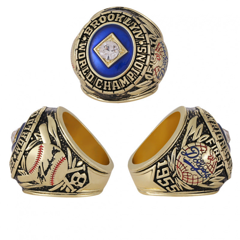 1955 Brooklyn Baseball Championship Ring Replica – Baseball Fan Collector Gift