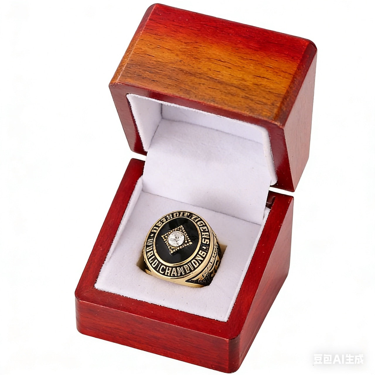 1968 Detroit Baseball Championship Ring Replica – Fan Collectible Gift with Wooden Box