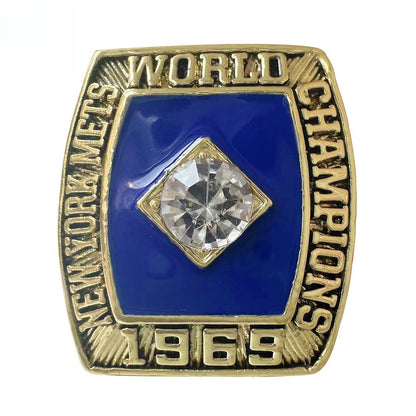 1969 New York Baseball Championship Replica Ring – Gold Alloy Fan Collectible