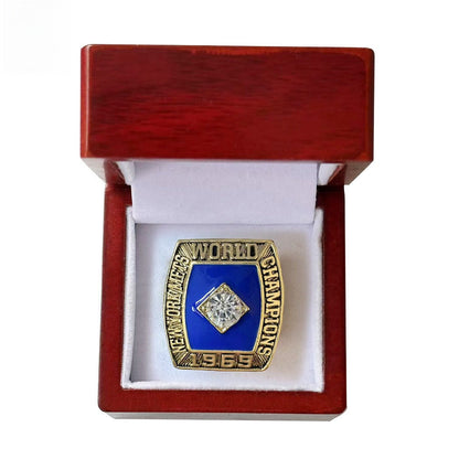 1969 New York Baseball Championship Replica Ring – Gold Alloy Fan Collectible