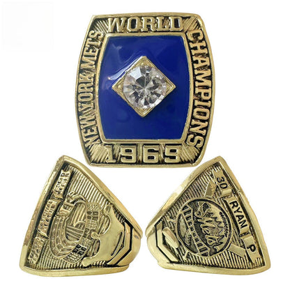 1969 New York Baseball Championship Replica Ring – Gold Alloy Fan Collectible