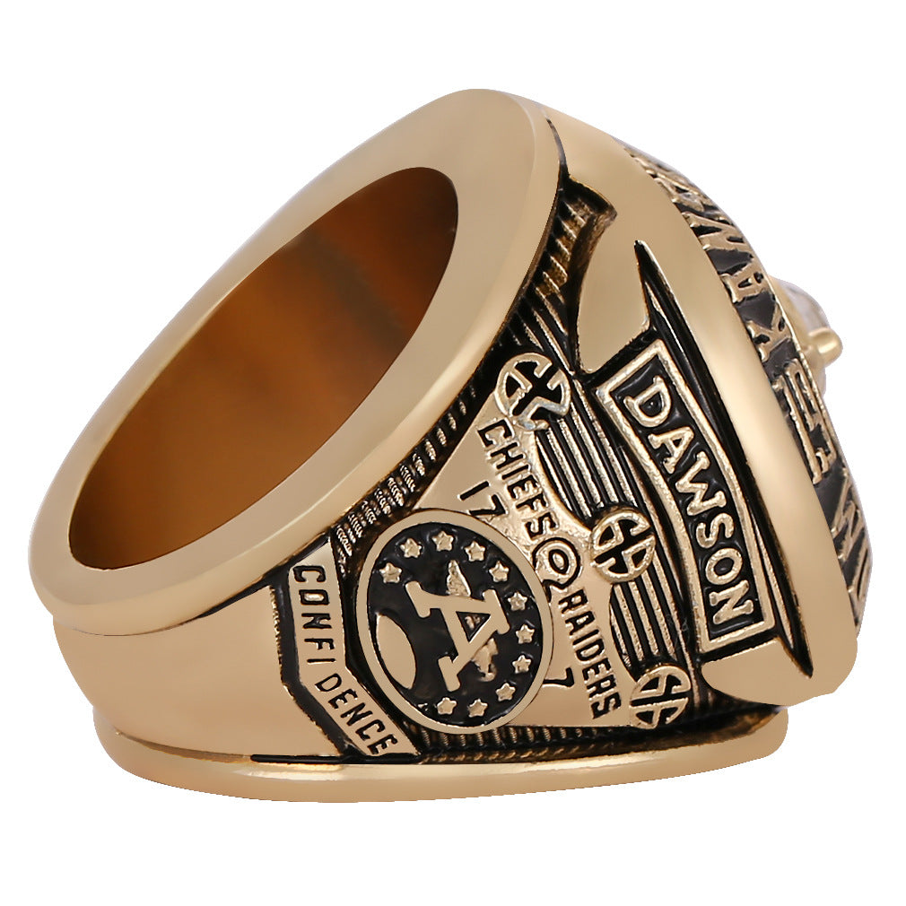 1969 Kansas City Championship Ring – Football Championship IV Commemorative Fan Collectible Gift