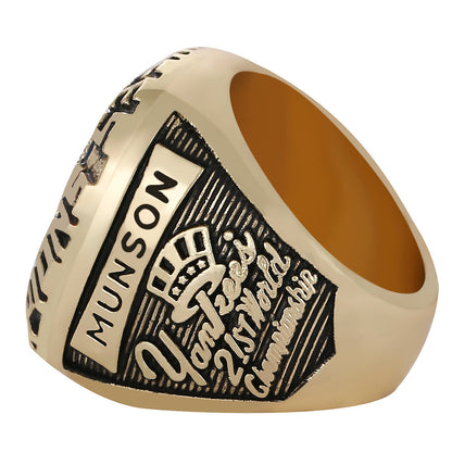 1977 New York Baseball Championship Ring Replica – Thurman Munson Fan Collectible Gift