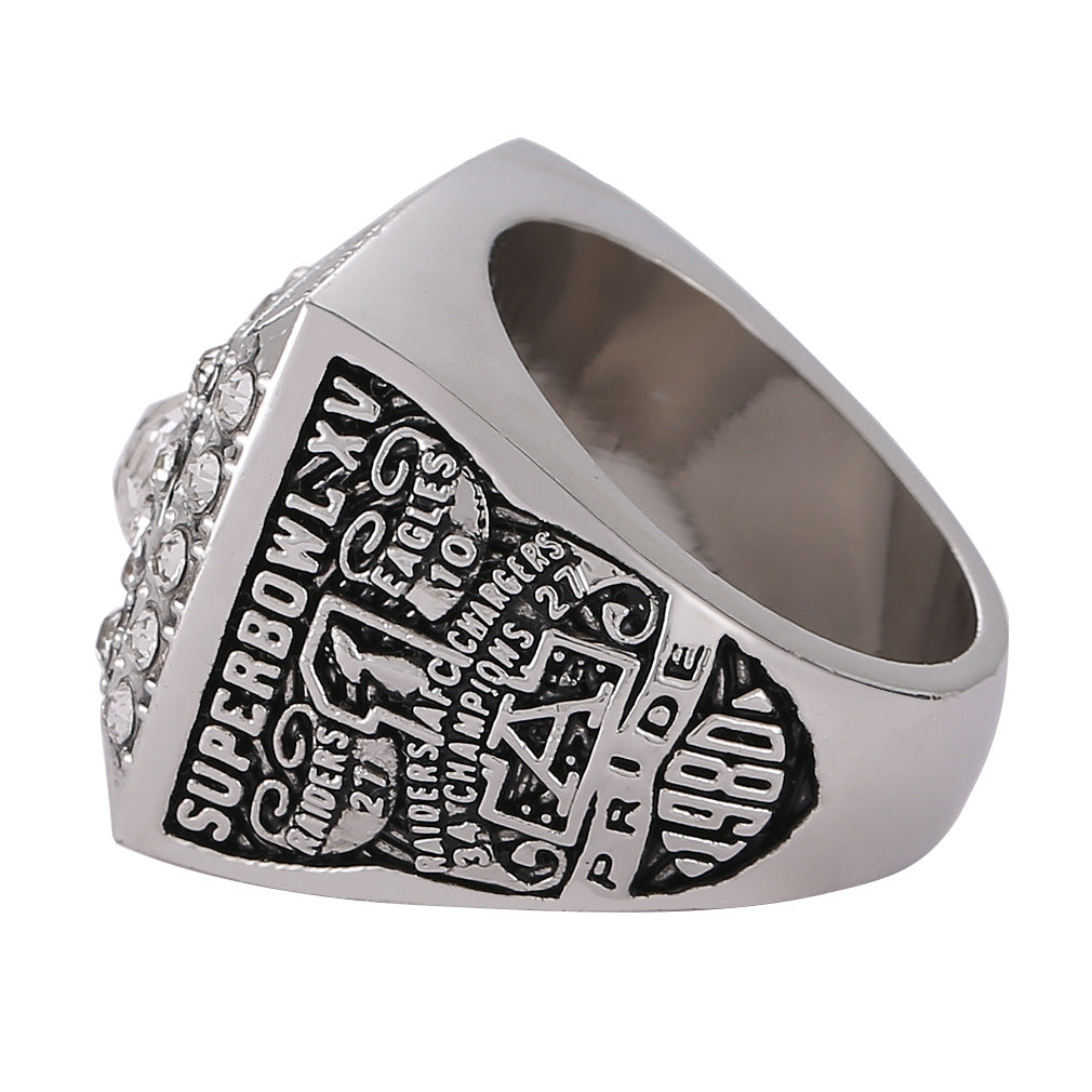 1980 Oakland Football Championship XV Ring – Limited Edition Rare Collectible Keepsake for Fans