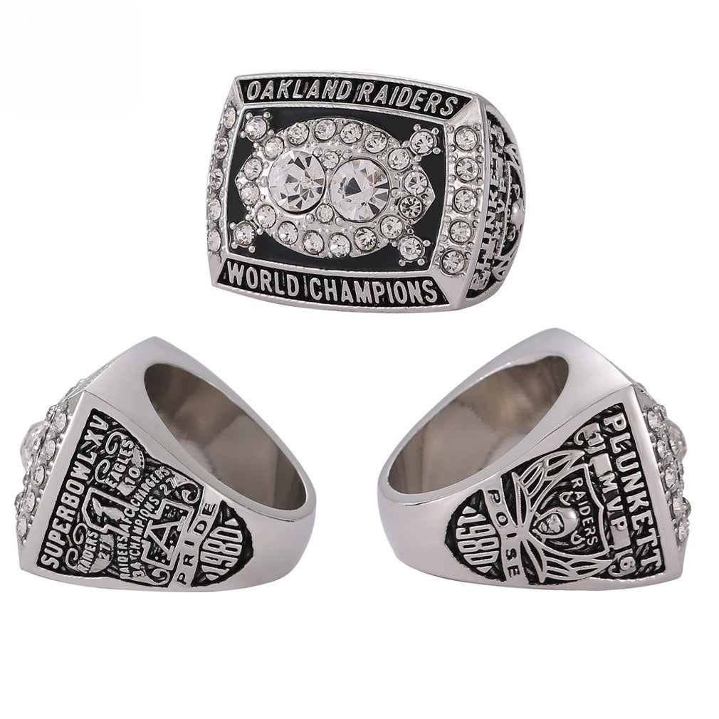 1980 Oakland Football Championship XV Ring – Limited Edition Rare Collectible Keepsake for Fans