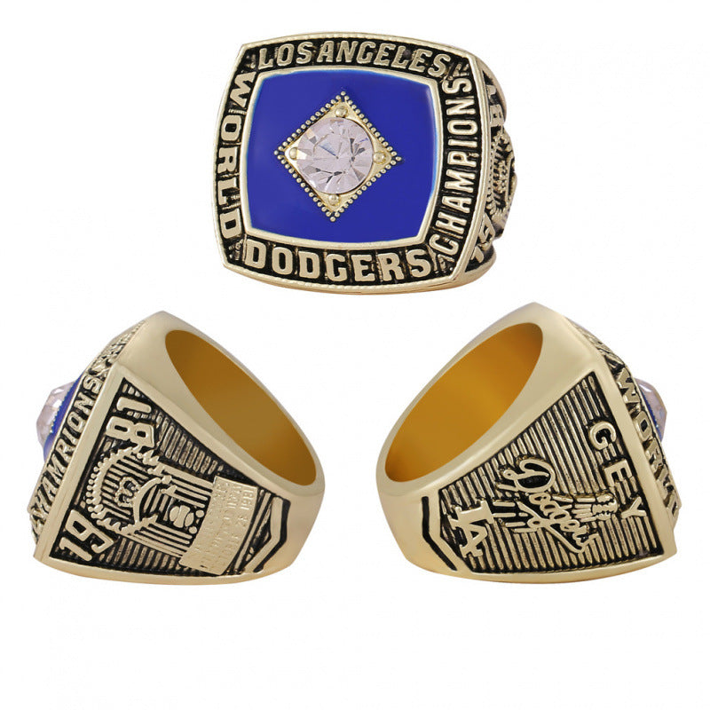 1981 Los Angeles Championship Ring Replica – GEY Fan Collectible Gift