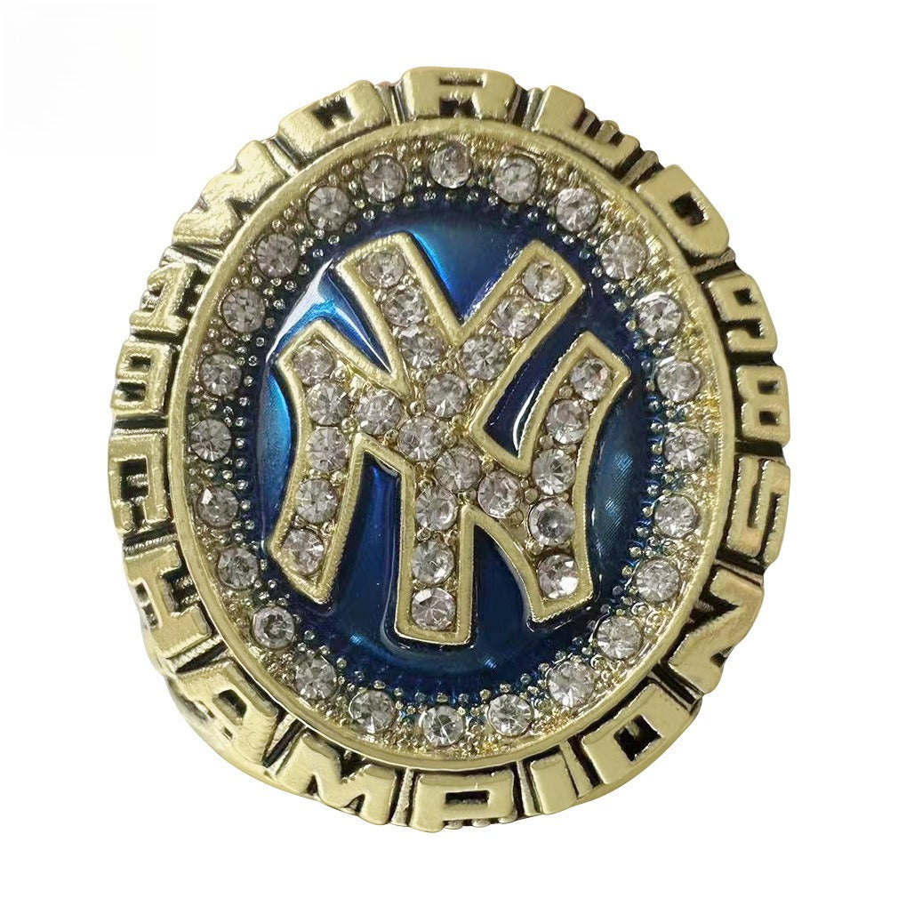 1998 New York Baseball Championship Ring Replica – Gold Alloy Fan Collectible Gift