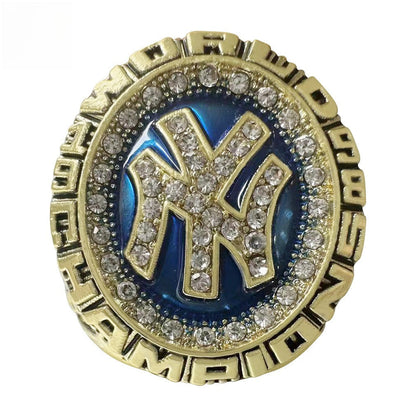 1998 New York Baseball Championship Ring Replica – Gold Alloy Fan Collectible Gift